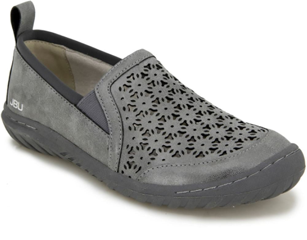 Womens JBU by Jambu Bellflower Shoe Size 9 Grey Shimmer Slip Ons