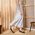 thumbnail image 6 of Roses Canvas V Cut Espadrille Wedges - Navy Blue / 10, 6 of 6