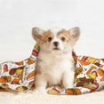 thumbnail image 2 of JUNZAN Waterproof Pet Blanket Dog Blankets, Burger Pattern Printing Super Soft Warm,Urine Proof Washable Pet Blanket, 2 of 5