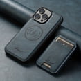 thumbnail image 1 of 2-in-1 Detachable Phone Case Compatible With Wireless Charging Magnetic Card Holder Wallet Rear Cover Can Stand For IPhone 15ProMax 15Plus 14 13 12 Black/brown/blue/Khaki/red, 1 of 5