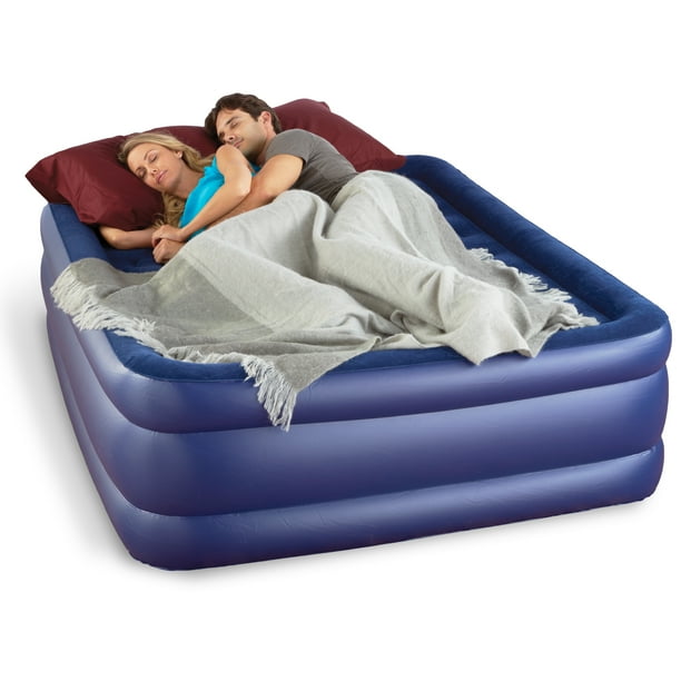 Pure Comfort Queen Size Raised Air Mattress With Electric Pump Walmart Com Walmart Com