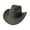 gray, variant on TELOLY Mens Cowboy Hat,Strong Personality Bucket Hats for Woman,Fashion Pioneer Womens Hats,Brown