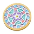 thumbnail image 2 of Wooden Mosaic Cup Mat Craft Kit - DIY Mosaic Art Set with Tools, Glue, Sealant and Sponge - Complete Beginner Friendly Mosaic Toolkit for Home Craft Projects, 2 of 6