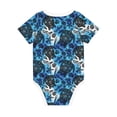 thumbnail image 2 of Daiia Turtle，Shell Algae Starfish Coral Printed Unisex-Baby Short Sleeve Onesies Bodysuits Baby Climbing Clothes Soft and Comfortable Romper with Expandable Shoulder Design-12 Months, 2 of 8