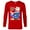 New Red, variant on Disney Lilo & Stitch Christmas Holiday Stitch One More Sleep - Long Sleeve T-Shirt for Men - Customized-White