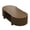 Walnut, variant on GZXS 47" Oval Fluted Coffee Table with Storage, Solid Rubber Wood Coffee Table with 4 Doors and Open Shelf, Modern Center Table for Living Space, Natural
