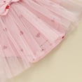thumbnail image 7 of Bagilaanoe Newborn Valentine's Day Outfits Baby Girl Rompers Dress Heart Print Short Sleeve Bodysuits + Headband 3M 6M 12M 18M Infant Patchwork A-line Dresses, 7 of 7