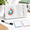 White, variant on White 2-in-1 Visual Timer with Task and To-do List Checklist Organizer