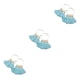 thumbnail image 5 of Pendientes Minnieouse Abanico Bohemio Azul Lago Type1 NO1, 5 of 6