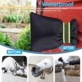 thumbnail image 3 of Outdoor Faucet Covers for Winter - Pro 6.7" W x 8.3" H Outdoor Water Faucet Cover Socks for Winter Freeze Protection Pipe Insulation Reusable Waterproof Insulated Spigot backflow Cover,Black, 3 of 18