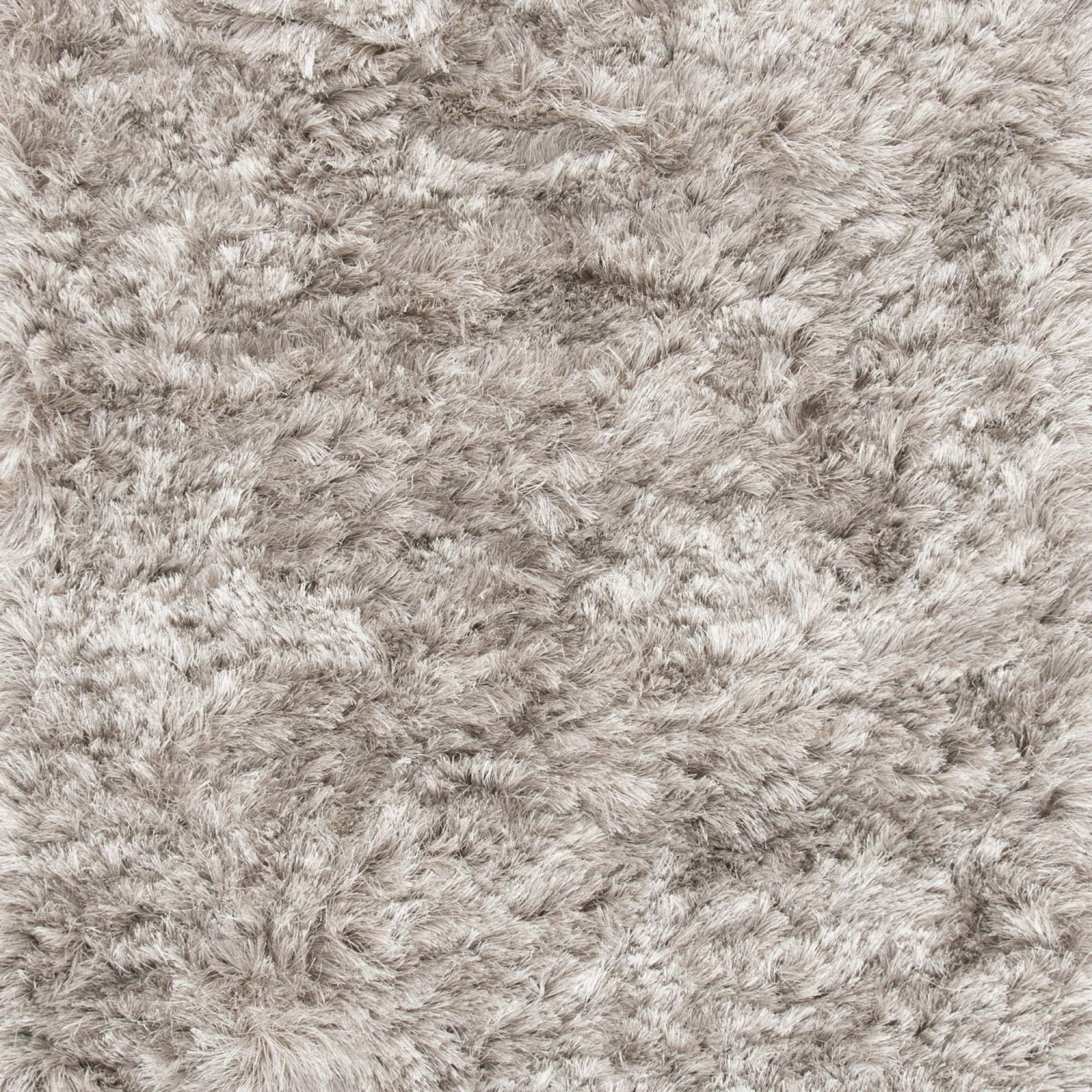 SAFAVIEH Ocean Trellis Solid Plush Polyester Shag Runner Rug, Light Grey, 2'6" x 10'
