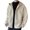 Beige, variant on Men Jacket Coat Hooded Long Sleeve Embroidery Letter Print Solid Color Coat Zipper Placket Thick Fleece Warm Winter Outwear