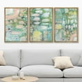 thumbnail image 2 of IDEA4WALL Framed Canvas Print Wall Art Set of 3 Multi-Colored Floral Garden Abstract Illustration Print Pastel Colorful Wildflowers Landscape Modern Digital Art for Home Decor - Natural 16"x24"x3, 2 of 5
