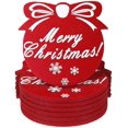 thumbnail image 5 of 20 piezas de decoraciones navideñas Hogar Nuevo tapete para tazas de fieltro Tapete de fieltro con aislamiento térmico Tapete decorativo absorbente de agua Nuevo tapete para tazas de té 4 * 16 pulgada, 5 of 5