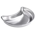 thumbnail image 1 of Stainless Steel Dish Moon Shape Fruits Dish Multi-functional Kitchen Plate, 1 of 8