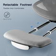 thumbnail image 3 of Comhoma High Back Mesh Executive Office Desk Chair with Footrest and Headrest, Gray, 3 of 8