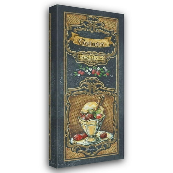 Gregory Gorham 12x24 Gallery Wrapped Canvas Wall Art Titled - Gelato