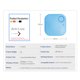 thumbnail image 5 of Localizador De Coches Universal Square Car Tracker Localizador anti-pérdida compatible con Bluetooth (Azul), 5 of 7