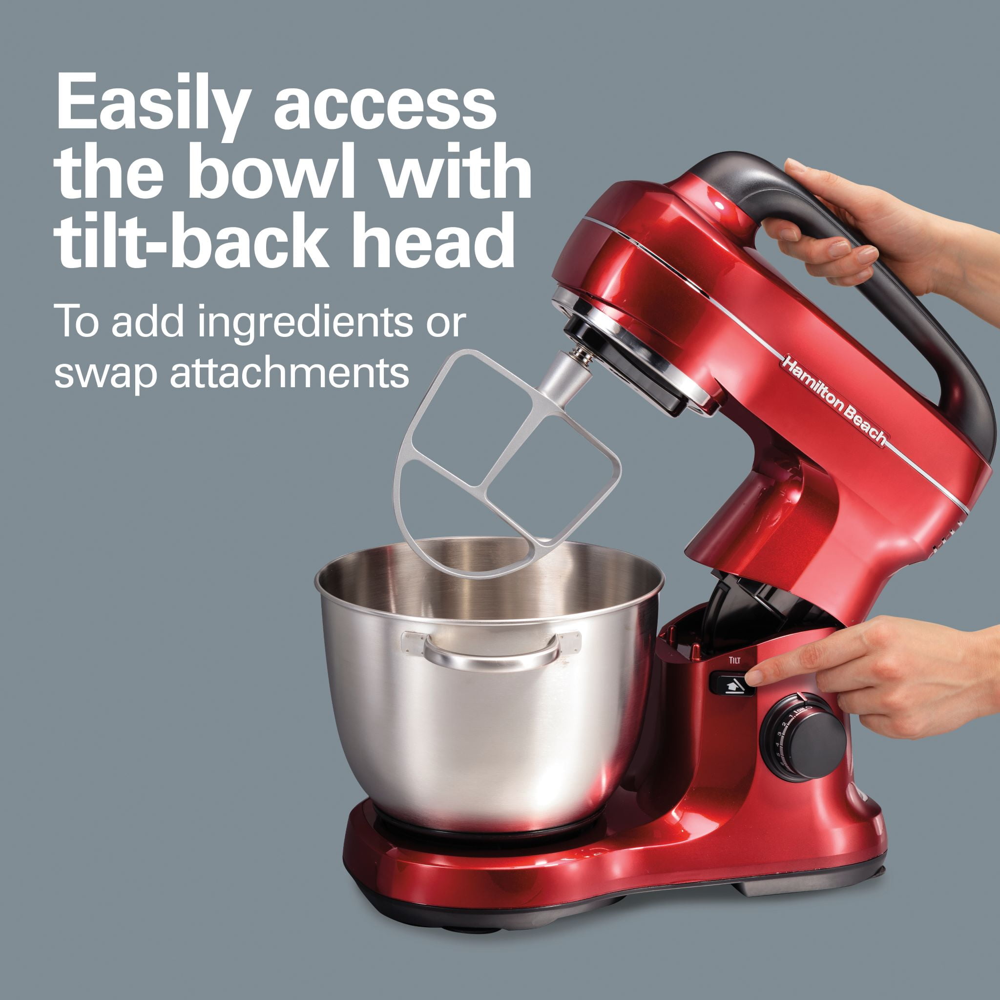 Hamilton Beach Red 7 Speed Stand Mixer - Shop Blenders & Mixers at H-E-B