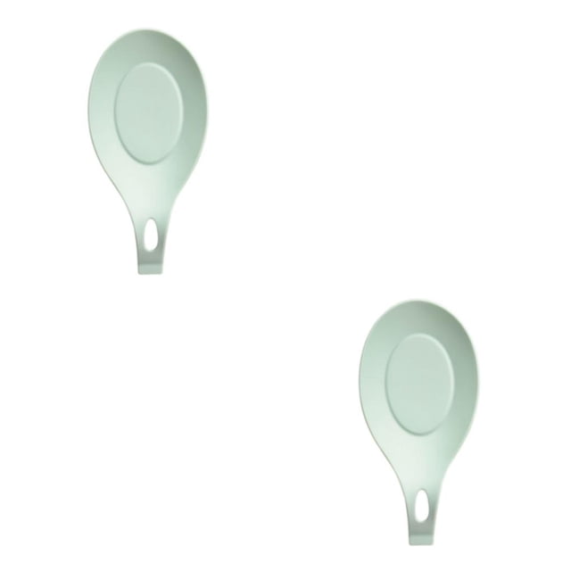 Wosthever Cucharas de descanso con estilo con soporte de cuchara de silicona para hoteles esenciales para el té Type3 NO3
