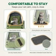 thumbnail image 6 of Cat Backpack Carrier, Bubble Expandable Cat Carrier for Cats or Small Dogs up to 15lbs, Airline-Approved, Large Space & Breathable Pet Backpack for Traveling, Hiking(Square Expandable, Green), 6 of 18