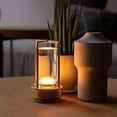 thumbnail image 2 of Lumina Lantern Table Lamp - Modern Open-Frame Design with Cylindrical Glass Light Source - Elegant Home Décor Accent for Any Space, 2 of 8