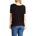 thumbnail image 2 of Maternity Convertible Neckline Short Sleeve Top, 2 of 2