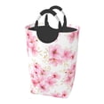 thumbnail image 1 of DouZhe 50L Rectangular Laundry Basket, Pink Watercolor Cherry Blossom Prints Waterproof Foldable Laundry Hamper with Aluminum Handles, 1 of 6