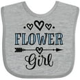 thumbnail image 3 of Inktastic Flower Girl Wedding Bridal Party Girls Baby Bib, 3 of 4