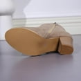 thumbnail image 4 of Viluyesy Womens Block Heels Boots, Ankle High Round Toe Zipper 2025 Fashion Dress Booties Beige US6, 4 of 9
