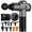 Gray, variant on TOLOCO Massage Gun, Deep Tissue Back Massager for Athletes with 10 Massage Heads, Electric Muscle Percussion Massager for Any Pain Relief, FSA and HSA Eligible, Carbon