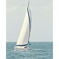 thumbnail image 2 of Mansfield, Kathy 20x24 Black Ornate Wood Framed with Double Matting Museum Art Print Titled - Sailboat in the Ocean, 2 of 4