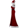 thumbnail image 3 of Jessica Rabbit Inspired Red Christmas Dress with Hat for Women, 3 of 6