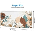 thumbnail image 2 of Abstract Flower and Leaves Extended Big Mouse Pad Large,XL Gaming Mouse Pad Desk Pad,31.5x11.8inch Long Computer Keyboard Mouse Mat Mousepad with 3mm Non-Slip Base Stitched Edge for Home Office Work, 2 of 6