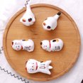 thumbnail image 2 of Toyvian Ceramic Cat Chopstick Rest Holder Japanese Style for Holding Chopsticks 6Pcs, 2 of 8
