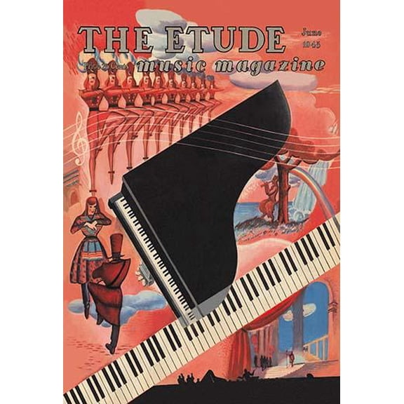 Etude - Keyboard Fantasy Museum quality giclee print canvas wrap(20" x 30")