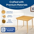 thumbnail image 4 of Stakmore Straight Edge Folding Card Table available  in Cherry, Fruitwood, and Oak Finish, 4 of 8
