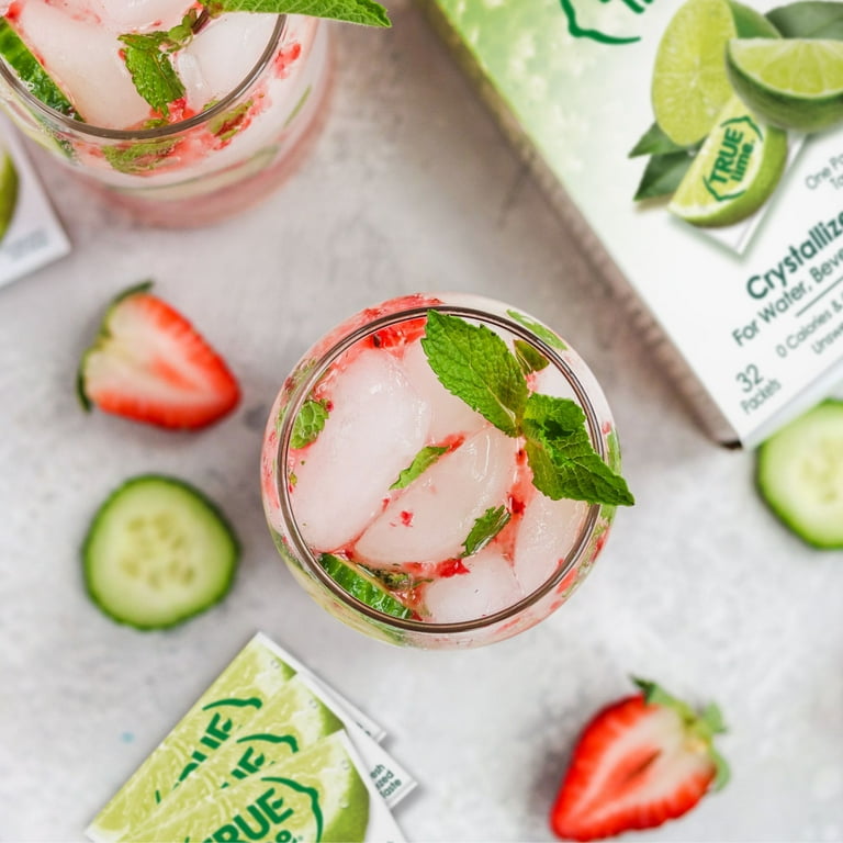 【あ】TRUE計80ml True Lime 50ct, Flavor Concentrated, Sugar-Free Drink Packets