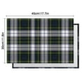 thumbnail image 6 of Blue Green Plaid Checkered Pattern Summer Placemats Table Placemats Set Of 4-Linen Kitchen Washable Placemats Table Mats 11.8"x17.7" Non-Slip Heat Resistant, 6 of 6