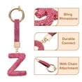 thumbnail image 4 of Uxcell Charm de Letra Z de Alfabeto con Rhinestones para Fabricación de Joyas, Rojo Rosa, 4 of 6