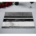 thumbnail image 2 of PKQWTM Black And White Abstract Art Painting Kitchen Dining Table Mats Placemats Size 12x18 Inches, Set of 2 Pieces, 2 of 2