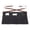 Black, variant on DOVACKA Durable Denim Short Half Waist Server Apron with 3 Pockets, Unisex for Waiter Waitress Bar Cafe Kitchen