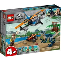 Pre-Owned LEGO Jurassic World Velociraptor: Biplane Rescue Mission 75942 Dinosaur Building Set for Preschool Kids (101 Pieces)