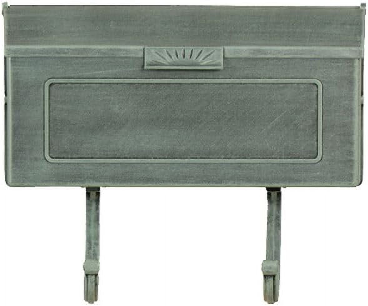 Special Lite Horizon Horizontal Wall Mount Mailbox - Verde Green Aluminum Mailbox for Wall Mount - SHH-1006-VG