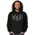 thumbnail image 5 of WWJD What Would Jesus Do Hoodie Sweatshirt Women Men Brisco Brands M, 5 of 6