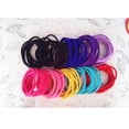 thumbnail image 1 of NIYANGLE 50ensemble Petits Élastiques Ronds Brun Foncé pour Coiffure, 1 of 4