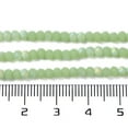 thumbnail image 5 of Imitation Jade Glass Beads Strands Half AB Color Plated Faceted Frosted Rondelle Green 2.9~3.3x2mm Hole: 0.7mm 135~140pcs/strand 32~34cm, 5 of 5