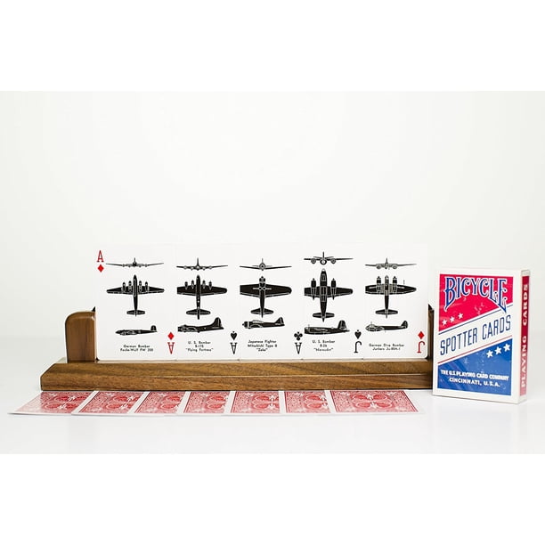 Juego de cartas Bicycle Spotter Authentic Reedición de la Segunda Guerra Mundial, rojo