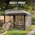 thumbnail image 5 of CROWN SHADES 13x13 Pop Up Gazebo Canopy Tent Gazebos Outdoor Gazebo for Backyard & Patio Beige&Coffee, 5 of 9