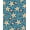 Blue, Pattern 4, variant on ODIKA 4'x6' Machine Washable Non-Slip Area Rug, Oceanic Motifs with Nautical Shell Accents Design High Traffic Rug, Blue, 618802